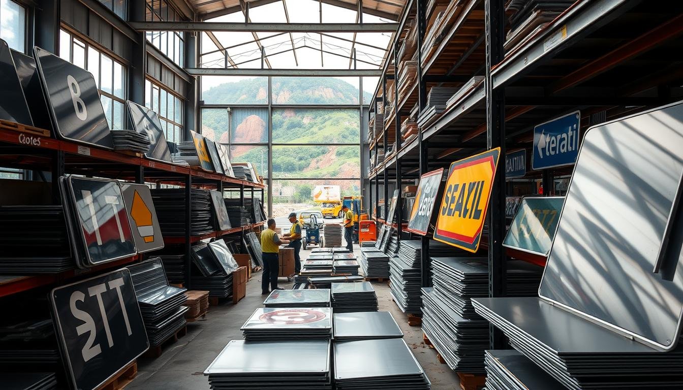 fornecedor de placas de sinalização