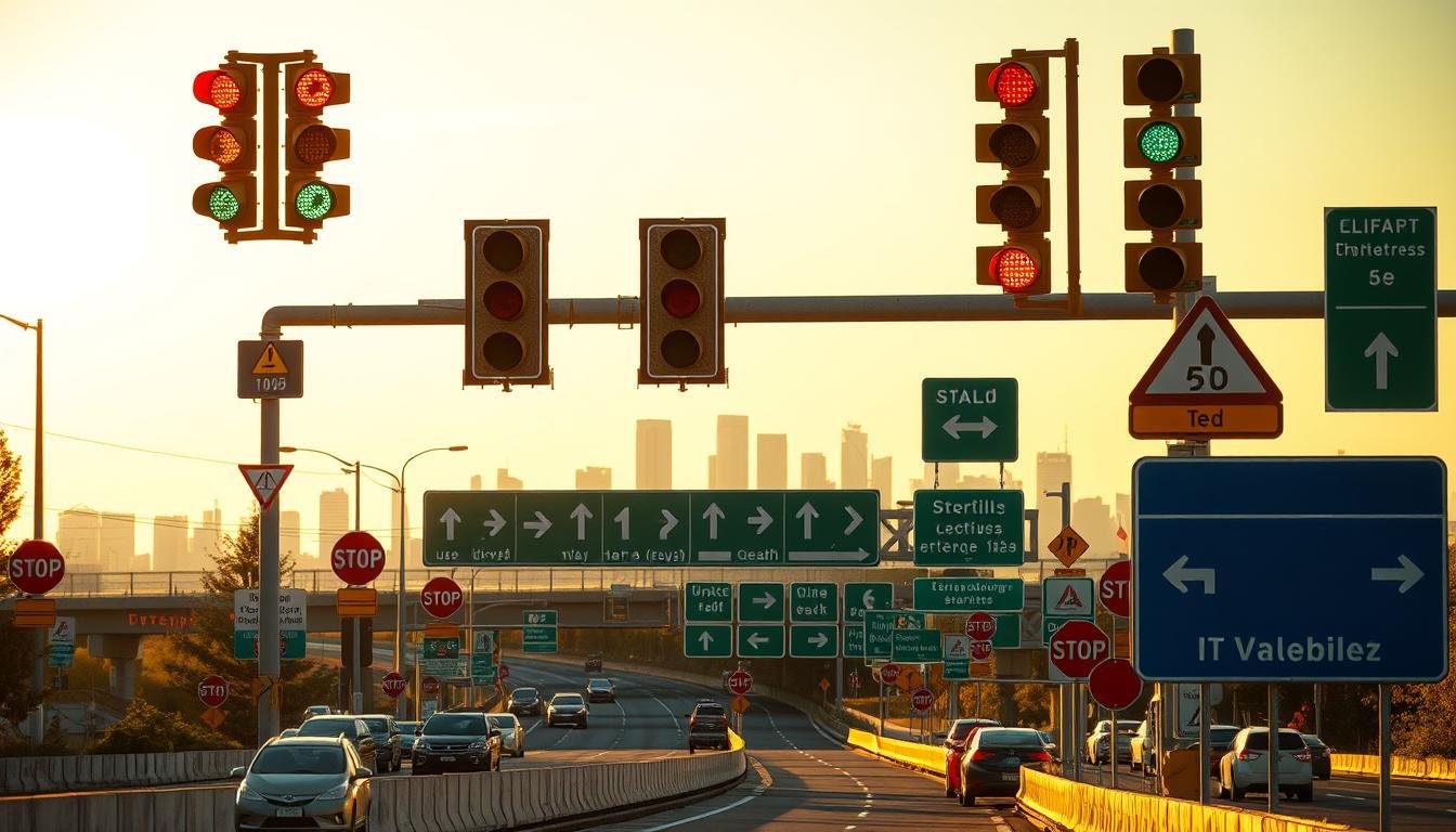 sinalização rodoviária